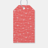 Traditionell - weiches Rot - anpassbare Geschenket Geschenkanhänger (Rückseite)