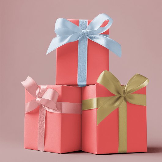 Traditionell - weiches Rot - Papierblätter Geschenkpapier Set