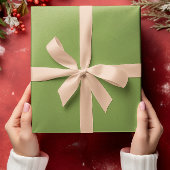 Traditionell - Weichgrüne Papierblätter Geschenkpapier Set