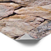 Traditionell zerbrochene Stone Pile Walls Poster (Ecke)