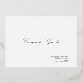 Traditionelle 2 Fotos Abschluss Ankündigung Foil (Rückseite)