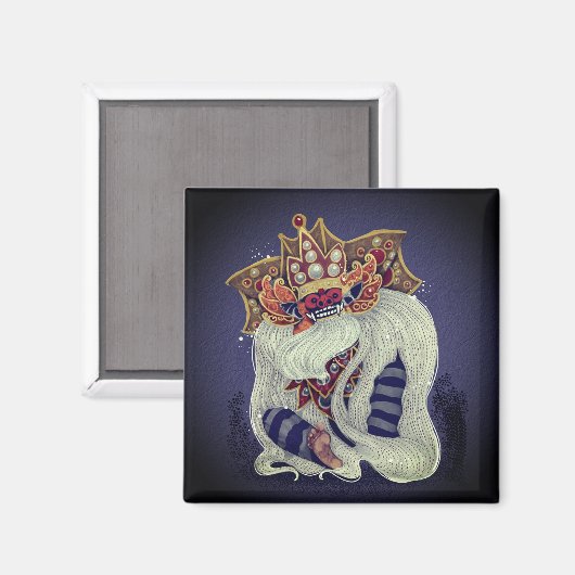 Traditionelle Abbildung Magnet (Vorderseite/Rückseite)