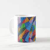 Traditionelle abstrakte Malerei Kaffeetasse (Vorderseite Links)