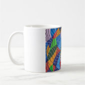 Traditionelle abstrakte Malerei Kaffeetasse (Links)
