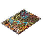 Traditionelle afrikanische Gewebe und wilde Tierfe Notizblock (Linke Seite)