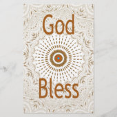 Traditionelle afrikanische Motif Design Art Print Briefpapier (Vorderseite)