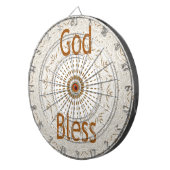 Traditionelle afrikanische Motif Design Art Print Dartscheibe (Vorderseite rechts)