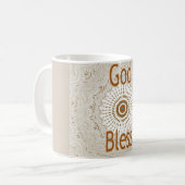 Traditionelle afrikanische Motif Design Art Print Kaffeetasse (Vorderseite Links)