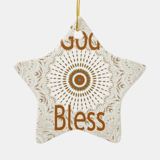 Traditionelle afrikanische Motif Design Art Print Keramikornament (Vorne)