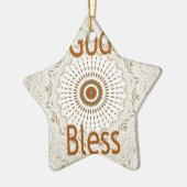 Traditionelle afrikanische Motif Design Art Print Keramikornament (Links)