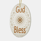 Traditionelle afrikanische Motif Design Art Print Keramikornament (Links)