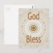 Traditionelle afrikanische Motif Design Art Print Postkarte (Vorne/Hinten)