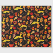 Traditionelle afrikanische Musterkunst Geschenkpapier (Flach)