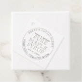 Traditionelle Ahornsirup-Etikett (weiß) Geschenkanhänger (Beispiel)