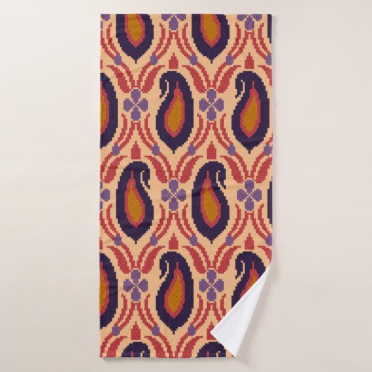 Traditionelle Allover Designart, Hintergrund, Deko Badehandtuch (Badehandtuch)