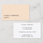 Traditionelle, altmodische Visitenkarte (Vorne/Hinten)