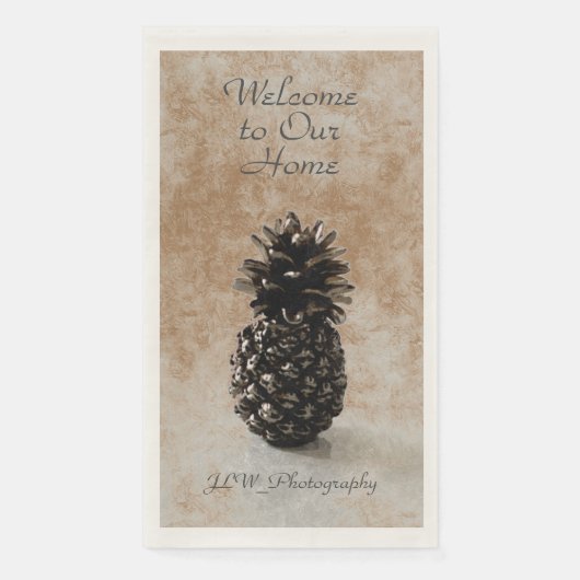 Traditionelle Ananas Begrüßungstan Serviette (Vorderseite)