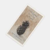 Traditionelle Ananas Begrüßungstan Serviette (Ecke)