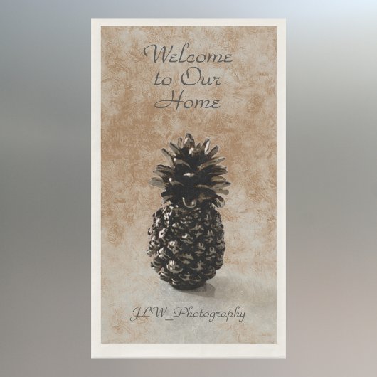 Traditionelle Ananas Begrüßungstan Serviette