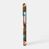 traditionelle Apache-Indianer-Kunst iPhone 16 Hülle (Linke Seite)