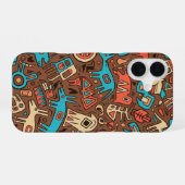 traditionelle Apache-Indianer-Kunst iPhone 16 Hülle (Rückseite (Horizontal))