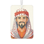 Traditionelle arabische oder muslimische Mütze Autolufterfrischer (Rückseite)