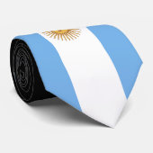 Traditionelle Argentinien-Flagge Krawatte (Gerollt)