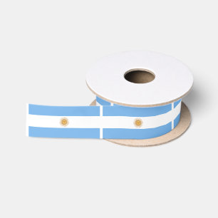 Traditionelle Argentinien-Flagge Satinband