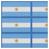 Traditionelle Argentinien-Flagge Stoff (Nahaufnahme)