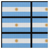 Traditionelle Argentinien-Flagge Stoff (Nahaufnahme)