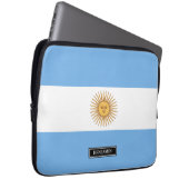 Traditionelle argentinische Flagge Laptopschutzhülle (Vorne Rechts)