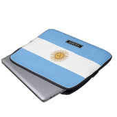 Traditionelle argentinische Flagge Laptopschutzhülle (Vorne Knopf)