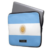 Traditionelle argentinische Flagge Laptopschutzhülle (Vorderseite Links)