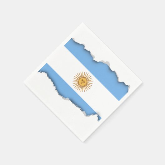 Traditionelle argentinische Flagge Serviette (Ecke)