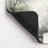 Traditionelle asiatische Gartenmalerei Mousepad (Ecke)
