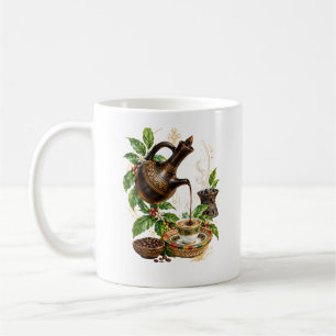 Traditionelle äthiopische Kaffezeremonie Keramik-T Kaffeetasse
