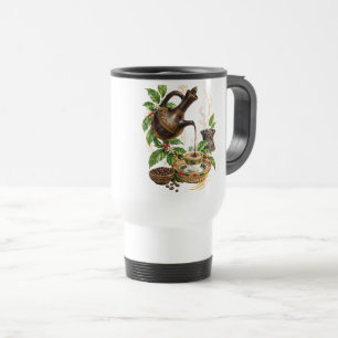 Traditionelle äthiopische Kaffezeremonie-Reisebech Reisebecher