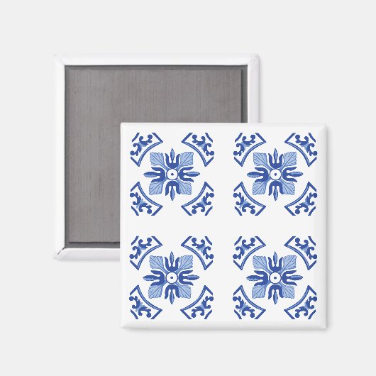 Traditionelle Azulejos Magnet (Vorderseite/Rückseite)