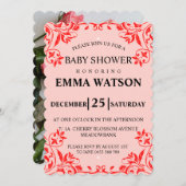 Traditionelle Babydusche Einladung (Vorne/Hinten)