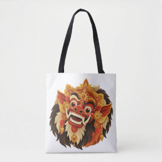 Traditionelle Balinesische Barong-Maske, die Bali  Tasche