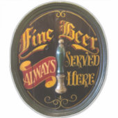 Traditionelle Bar für Real Ale oder Bier Pub Aufkleber (Vorderseite)