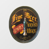 Traditionelle Bar für Real Ale oder Bier Pub Fensteraufkleber (Blatt)