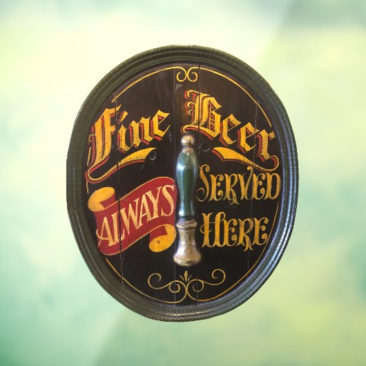 Traditionelle Bar für Real Ale oder Bier Pub Fensteraufkleber (Blatt 3)