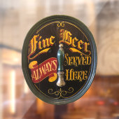 Traditionelle Bar für Real Ale oder Bier Pub Fensteraufkleber (Blatt 2)