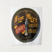 Traditionelle Bar für Real Ale oder Bier Pub Wandteppich (Vorderseite)