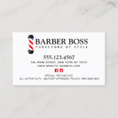 Traditionelle Barbershop-Visitenkarte Visitenkarte (Vorderseite)