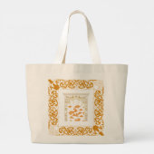 Traditionelle Batik Jumbo Stoffbeutel (Rückseite)