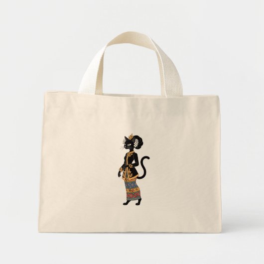 Traditionelle Batik Kebaya Katze Kunst Tasche (Vorne)
