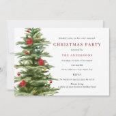 Traditionelle Baumdekoration Weihnachtsgebäck Part Einladung (Vorderseite)