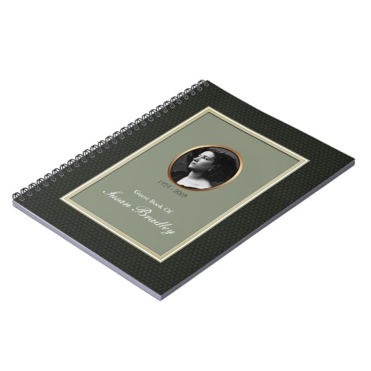 Traditionelle Beerdigung 2 Template Gästebuch Notizblock (Linke Seite)